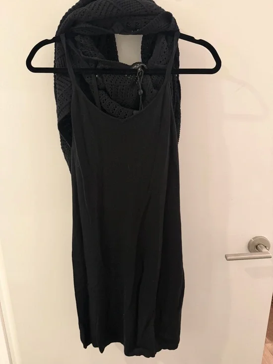 rag & bone Renée Crochet Midi Dress NWT  Size XS Black - Picture 7 of 7